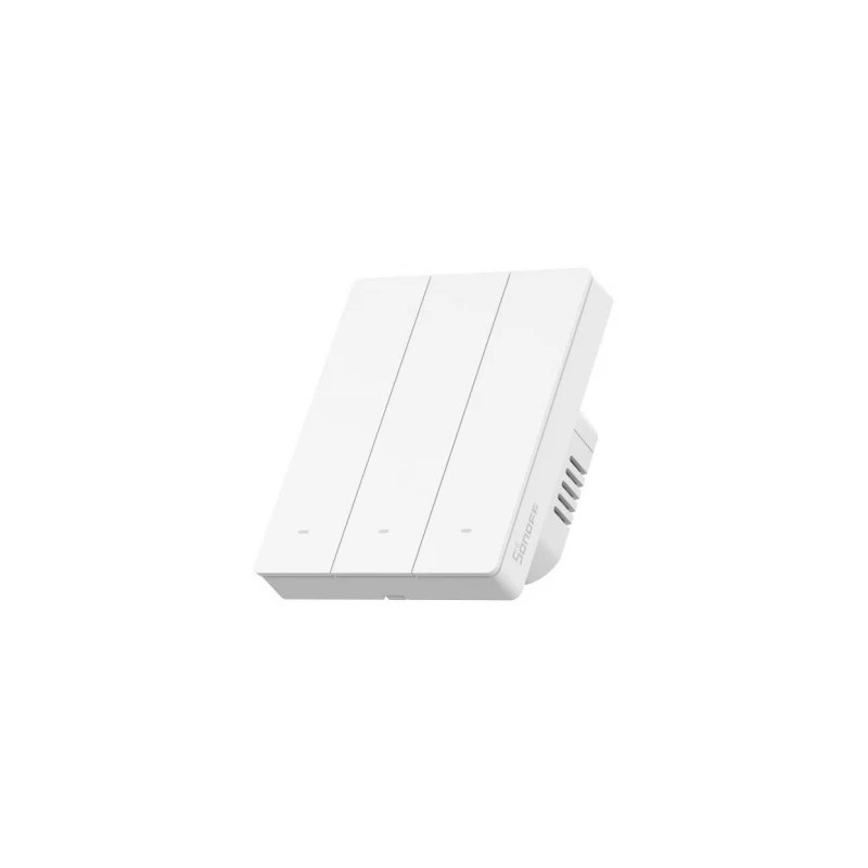 resigilat intrerupator inteligent sonoff zbm5-3c-80w, 3 canale, 10a, zigbee , alb