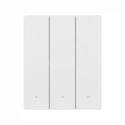 resigilat intrerupator inteligent sonoff zbm5-3c-80w, 3 canale, 10a, zigbee , alb