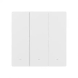 resigilat intrerupator inteligent sonoff zbm5-3c-86w, 3 canale, 10a, zigbee , alb
