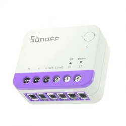 resigilat releu smart wifi pentru rulouri automatizate sonoff mini-rbs, 240w, 2.4 ghz, control aplicatie, compatibil matter
