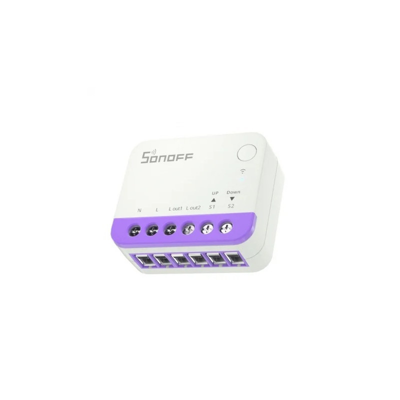 resigilat releu smart wifi pentru rulouri automatizate sonoff mini-rbs, 240w, 2.4 ghz, control aplicatie, compatibil matter