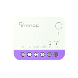 resigilat releu smart wifi pentru rulouri automatizate sonoff mini-rbs, 240w, 2.4 ghz, control aplicatie, compatibil matter