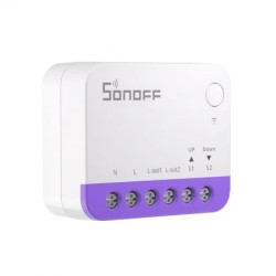 resigilat releu smart wifi pentru rulouri automatizate sonoff mini-rbs, 240w, 2.4 ghz, control aplicatie, compatibil matter