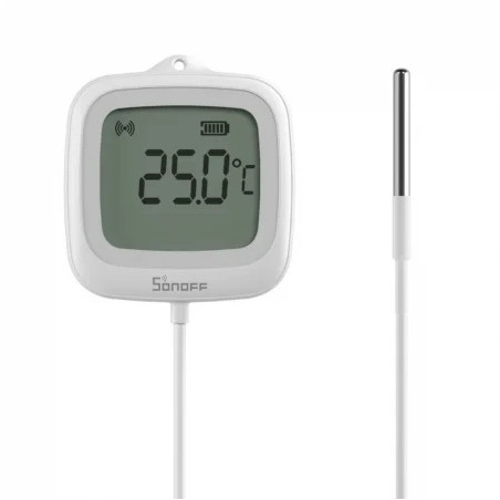 resigilat senzor de temperatura si umiditate sonoff snzb-02ld, zigbee 3.0