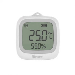 resigilat senzor de temperatura si umiditate sonoff snzb-02wd, zigbee 3.0