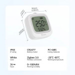 resigilat senzor de temperatura si umiditate sonoff snzb-02wd, zigbee 3.0