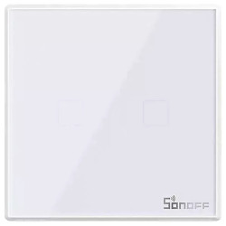 resigilat sonoff t2eu2c-rf - intrerupator inteligent tactil cu radiofrecventa, 2 canale
