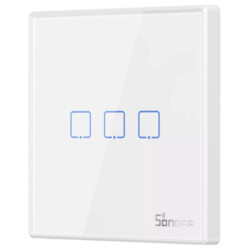 resigilat sonoff t2eu3c-rf - intrerupator inteligent tactil cu radiofrecventa, 3 canale