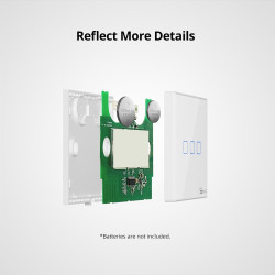 resigilat sonoff t2eu3c-rf - intrerupator inteligent tactil cu radiofrecventa, 3 canale