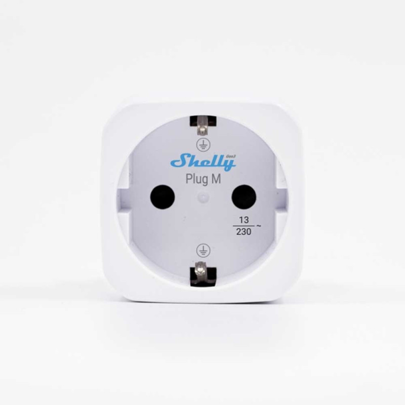 resigilat shelly plug m gen3 - priza inteligenta wi-fi si bluetooth, monitorizare energie, procesor shelly chip, control lo