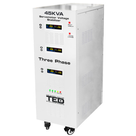 stabilizator retea maxim 45kva-svc cu servomotor trifazat-trifazat ted000170