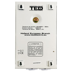 stabilizator retea maxim 500va-avr lcd 2 iesiri schuko wall ted002174 (1/4)