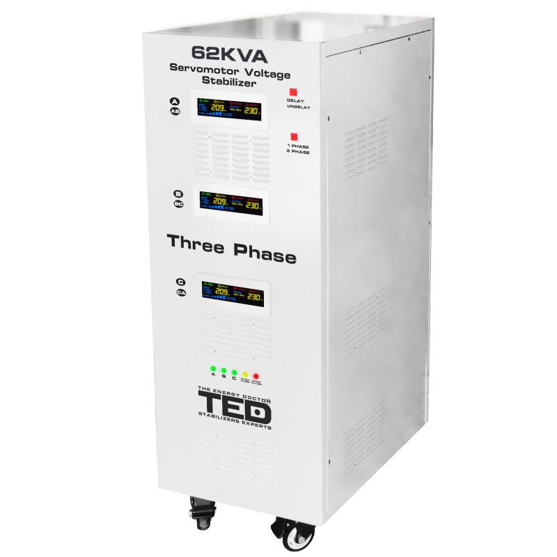 stabilizator retea maxim 62kva-svc cu servomotor trifazat-trifazat ted000217