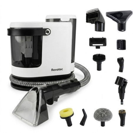 aspirator cu spalare si abur rovotec easy wash, 1700w, curatare cu apa rece calda, abur, 9 accesorii, 15k pa, autocuratare, elim