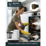 aspirator cu spalare si abur rovotec easy wash, 1700w, curatare cu apa rece calda, abur, 9 accesorii, 15k pa, autocuratare, elim