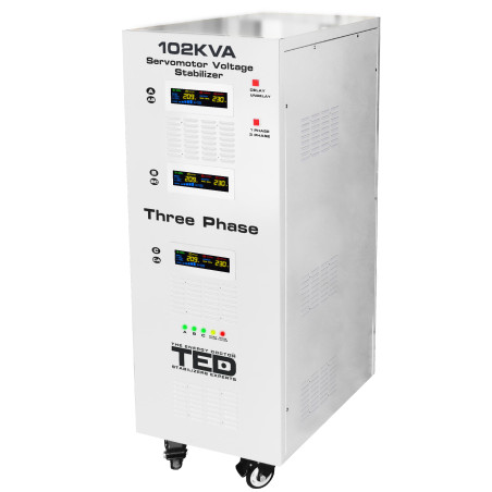 stabilizator retea maxim 102kva-svc cu servomotor trifazat-trifazat ted000064