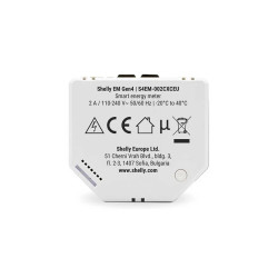 shelly pro 3em - contor inteligent de energie trifazat, montaj pe sina din, conectivitate wi-fi, lan si bluetooth, precizie