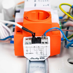 shelly pro 3em - contor inteligent de energie trifazat, montaj pe sina din, conectivitate wi-fi, lan si bluetooth, precizie