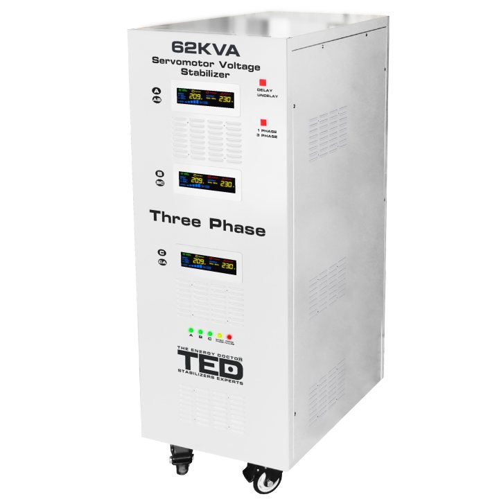 stabilizator retea maxim 62kva-svc cu servomotor trifazat-trifazat ted000217