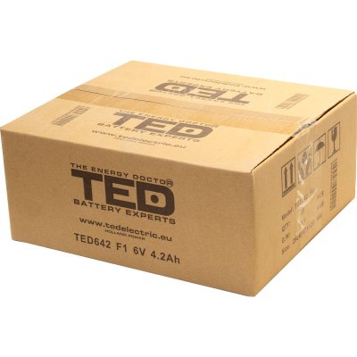 acumulator agm vrla 6v 4,2ah dimensiuni 70 x 47 x 100 mm f1 - ted002914 (20)