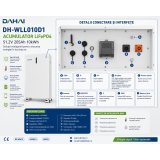 Acumulator LiFePO4 Dahai Solar DH-WLL010D1 51.2V 205Ah 10kWh IP66 pentru sisteme fotovoltaice