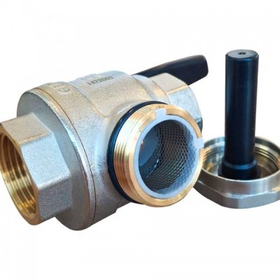 Robinet sferic cu filtru magnetic 1" FF