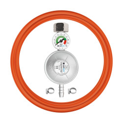 set reductor propan butan cu manometru cellfast, furtun 2m