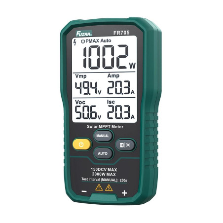 Multimetru masurare panouri solare fotovoltaice, Solar MPPT Power Tester, FR705, FUZRR