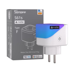 priza smart wifi sonoff s61stpf, 16a control smartphone, matter