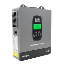 nvertor hibrid DATOUBOSS 1800W 12V,  sistem de protecție BMS, cu MPPT de 150A pentru baterii de 12V
