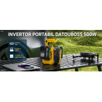 DATOUBOSS Dual Large-Capacity Battery Slots 500WInverter, Supports 10000mAh+ Any Capacity Lithium Batteries, Dual Slot 8-15 Hour
