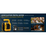 DATOUBOSS Dual Large-Capacity Battery Slots 500WInverter, Supports 10000mAh+ Any Capacity Lithium Batteries, Dual Slot 8-15 Hour