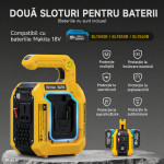 DATOUBOSS Dual Large-Capacity Battery Slots 500WInverter, Supports 10000mAh+ Any Capacity Lithium Batteries, Dual Slot 8-15 Hour