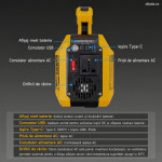 DATOUBOSS Dual Large-Capacity Battery Slots 500WInverter, Supports 10000mAh+ Any Capacity Lithium Batteries, Dual Slot 8-15 Hour