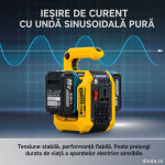 DATOUBOSS Dual Large-Capacity Battery Slots 500WInverter, Supports 10000mAh+ Any Capacity Lithium Batteries, Dual Slot 8-15 Hour