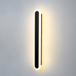 aplica de perete led rovo 1356-100, 100cm, 39w, 3 setari de lumina, 3000k 4000k 6000k, negru