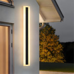 aplica de perete led rovo 2835-80, exterior interior, 80cm, 24w, lumina calda, ip65