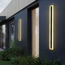aplica de perete led rovo 2835-80, exterior interior, 80cm, 24w, lumina calda, ip65