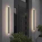 aplica de perete led rovo 2835-100, exterior interior, 100cm, 30w, lumina calda, ip65
