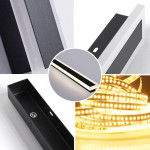 aplica de perete led rovo 2835-120, exterior interior, 120cm, 36w, lumina calda, ip65