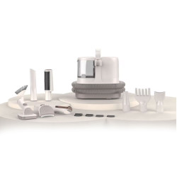 masina de tuns animale cu aspirare 9 in 1 rovotec allclean, functie uscator, caini, pisici, functie uscare, aspirator animale si