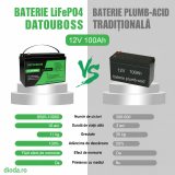Acumulator LiFePo4 12V 100Ah, DT-12V100A-A01