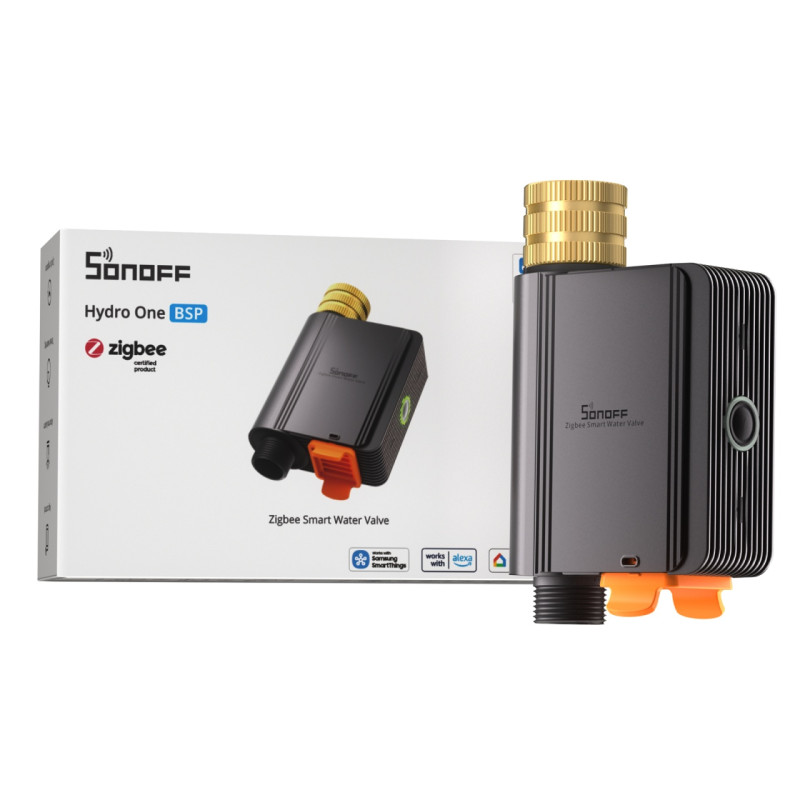 electrovalva inteligenta pentru irigatii sonoff hydro one bsp (swv-zfe-bsp) - conectivitate zigbee 3.0, racord intrare din electrovalva inteligenta pentru irigatii sonoff hydro one bsp (swv-zfe-bsp) - conectivitate zigbee 3.0, racord intrare din