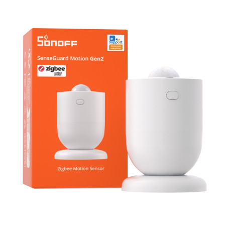 senzor de miscare inteligent sonoff snzb-03p gen2 - protocol zigbee 3.0, sensibilitate & timp de detectie reglabil, autonomi