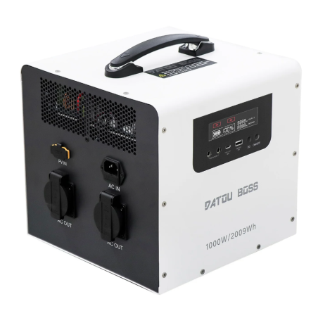 Invertor 1000W + acumulator 2009Wh iesire sinus PUR, MPPT de 550W, UPS , USB tip C de 30W și USB QC de 18W DATOUBOSS