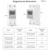 Siguranta Smart, Contor de energie, Protectie Diferentiala, 1-63A , temporizator comutare , Volt Romania