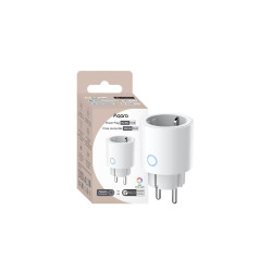 aqara power plug h2 (eu, rgb) - priza inteligenta 16a, protocol thread & zigbee 3.0, masurare consum energy, inel led rgb c