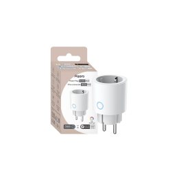 aqara power plug h2 (eu, rgb) - priza inteligenta 16a, protocol thread & zigbee 3.0, masurare consum energy, inel led rgb c