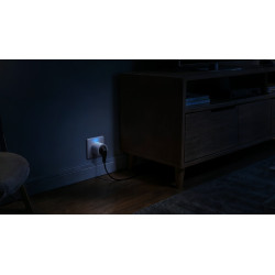 aqara power plug h2 (eu, rgb) - priza inteligenta 16a, protocol thread & zigbee 3.0, masurare consum energy, inel led rgb c