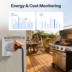 priza inteligenta exterior sonoff s61stpf-pm-o(eu), wifi matter, monitorizare consum energie, ip44, protectie supraincarcare, ti